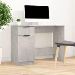 Vidaxl - Bureau Gris béton 100x50x75 cm Bois d'ingénierie