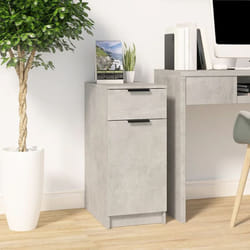 Vidaxl - Armoire de bureau Gris béton 33,5x50x75 cm Bois d'ingénierie