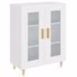 vidaXL Buffet blanc 69,5x34x90 cm bois d'ingénierie