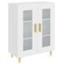 vidaXL Buffet blanc 69,5x34x90 cm bois d'ingénierie