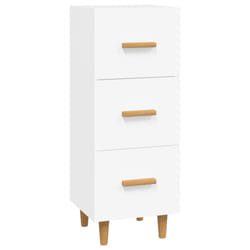 vidaXL Buffet blanc 34,5x34x90 cm bois d'ingénierie