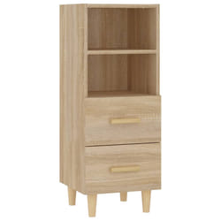 vidaXL Buffet Chêne sonoma 34,5x34x90 cm Bois d'ingénierie
