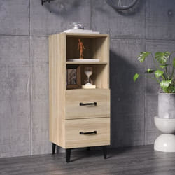 vidaXL Buffet Chêne sonoma 34,5x34x90 cm Bois d'ingénierie