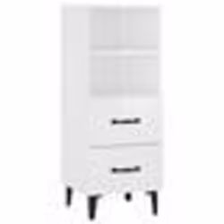 vidaXL Buffet Blanc brillant 34,5x34x90 cm Bois d'ingénierie