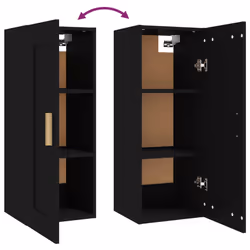 VidaXL 812466 étagères Bois Noir - Vue supplémentaire 6