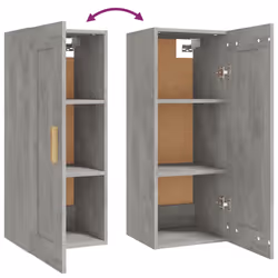 VidaXL 812469 étagères Bois Gris - Vue supplémentaire 8