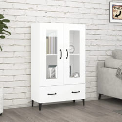 vidaXL Buffet haut blanc 70x31x115 cm