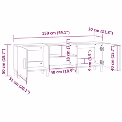 VidaXL 812621 Support TV et centre de divertissement - Vue supplémentaire 8