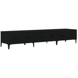 Vidaxl - Meuble tv Noir 150x34,5x30 cm Bois d'ingénierie