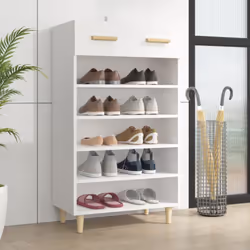Gardez vos chaussures sans encombrement et créez un environnement bien rangé avec cette armoire à chaussures scandinave minim ...