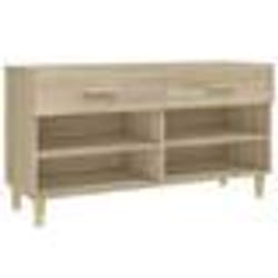 vidaXL Armoire à chaussures Chêne sonoma 102x35x55cm Bois d'ingénierie - TU