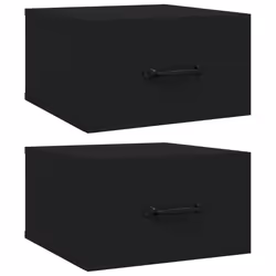 VidaXL 812855, Noir, Bois, 350 mm, 350 mm, 200 mm, 2 pièce(s)
