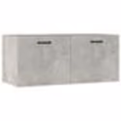 vidaXL Armoire murale gris béton 80x36,5x35 cm bois d'ingénierie