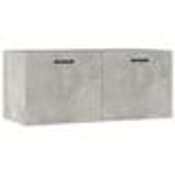 vidaXL Armoire murale gris béton 80x36,5x35 cm bois d'ingénierie