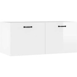 Vidaxl - Armoire murale blanc brillant 80x36,5x35 cm bois d'ingénierie