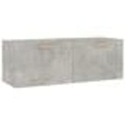 vidaXL Armoire murale Gris béton 100x36,5x35 cm Bois d'ingénierie - TU