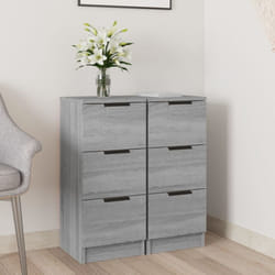 Vidaxl - Buffets 2 pcs Sonoma gris 30x30x70 cm Bois d'ingénierie