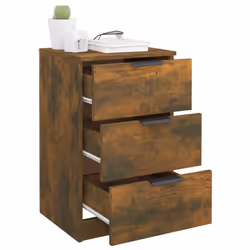 VidaXL 817051 Table de nuit et table de chevet Chêne - Vue supplémentaire 5