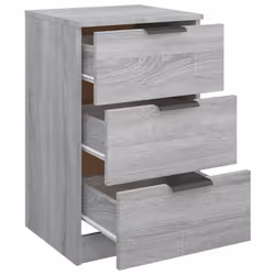 VidaXL 817054 Table de nuit et table de chevet Chêne - Vue supplémentaire 8