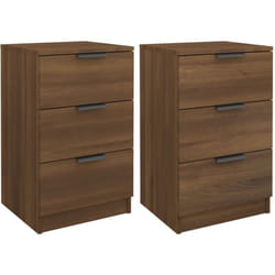 Vidaxl - Tables de chevet 2 pcs Chêne marron 40x36x65 cm