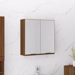 VidaXL 817068 miroir de salle de bain et armoire de rangement pour évier