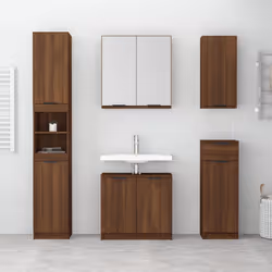 VidaXL 817068 miroir de salle de bain et armoire de rangement pour évier