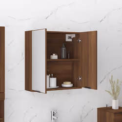 VidaXL 817068 miroir de salle de bain et armoire de rangement pour évier - Vue supplémentaire 4