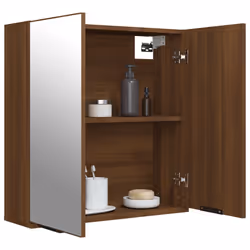 VidaXL 817068 miroir de salle de bain et armoire de rangement pour évier - Vue supplémentaire 5