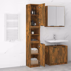 VidaXL 817069 miroir de salle de bain et armoire de rangement pour évier - Vue supplémentaire 4