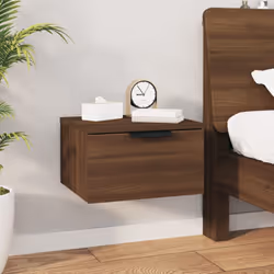 Cette table de chevet murale tendance au design élégant apportera un supplément intemporel à votre décoration intérieure. Mat ...