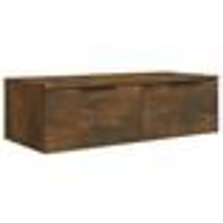 vidaXL Armoire murale Chêne fumé 68x30x20 cm Bois d'ingénierie