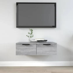 vidaXL Armoire murale Sonoma gris 68x30x20 cm Bois d'ingénierie