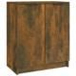 vidaXL Meuble à chaussures Chêne fumé 59x35x70 cm Bois d'ingénierie - TU