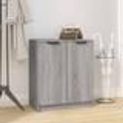 vidaXL Meuble à chaussures Sonoma gris 59x35x70 cm Bois d'ingénierie - TU