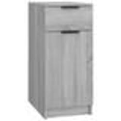 vidaXL Armoire de bureau Sonoma gris 33,5x50x75 cm Bois d'ingénierie - TU