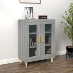 vidaXL Buffet sonoma gris 69,5x34x90 cm bois d'ingénierie