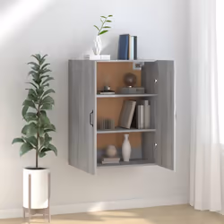 Cette armoire suspendue est destinée à optimiser l'espace mural et à décorer votre maison ! Matériau robuste : le bois d'ingé ...