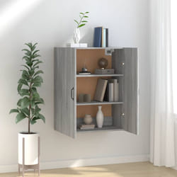 Armoire suspendue Sonoma gris 69,5x34x90 cm Bois d'ingénierie Vidaxl