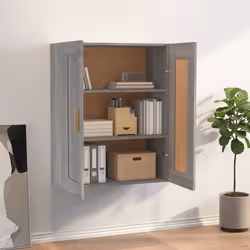 vidaXL Armoire murale sonoma gris 69,5x32,5x90 cm bois d'ingénierie