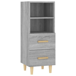 vidaXL Buffet Sonoma gris 34,5x34x90 cm Bois d'ingénierie