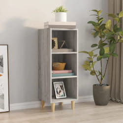 vidaXL Buffet Sonoma gris 34,5x32,5x90 cm Bois d'ingénierie