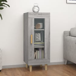 vidaXL Buffet Sonoma gris 34,5x34x90 cm Bois d'ingénierie