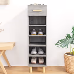 vidaXL Meuble à chaussures Sonoma gris 30x35x105 cm Bois d'ingénierie - TU