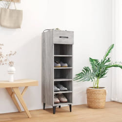 vidaXL Meuble à chaussures Sonoma gris 30x35x105 cm Bois d'ingénierie - TU