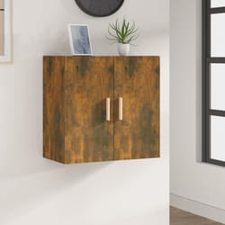 vidaXL Armoire murale Chêne fumé 60x30x60 cm Bois d'ingénierie - TU