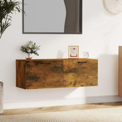Vidaxl - Armoire murale Chêne fumé 100x36,5x35 cm Bois d'ingénierie