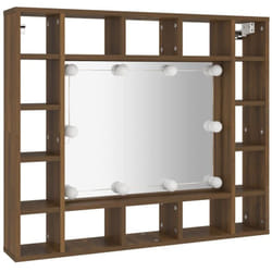 VidaXL 820450 miroir de salle de bain et armoire de rangement pour évier