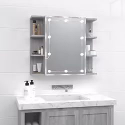 VidaXL 820452 miroir de salle de bain et armoire de rangement pour évier