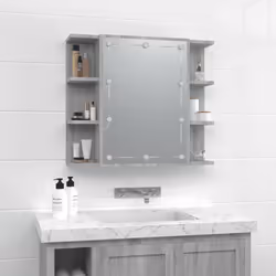 VidaXL 820452 miroir de salle de bain et armoire de rangement pour évier
