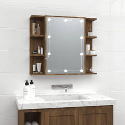 VidaXL 820453 miroir de salle de bain et armoire de rangement pour évier